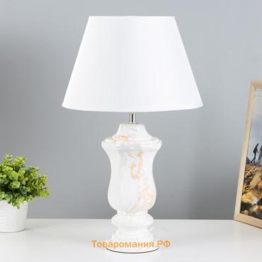 Настольная лампа «Лунет» Е27 40 Вт белый 28×28×45 см RISALUX